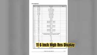11 Modulo display TFT IPS da 6 pollici Interfaccia MIPI 140x1920