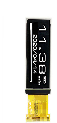 2.08 Inch PMOLED Display 256x64 Resolution 24 PINS 3/4 SPI I2C Interface