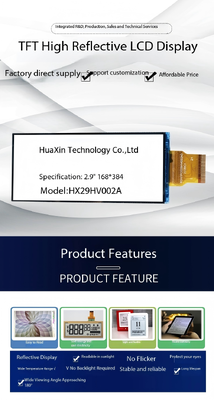 2.9 inch E-paper Display with 168x384 Resolution and ST7306 Driving IC