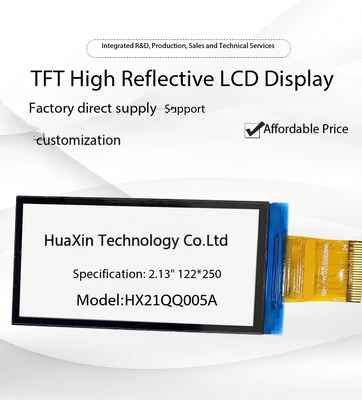 2.13 inch E-paper Display with 122x250 Resolution and All View Angle