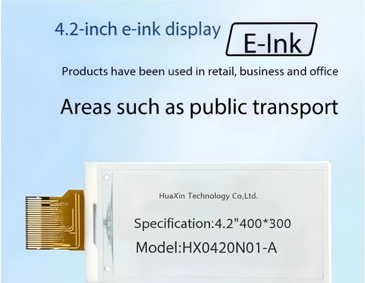 4Display di carta elettronica da 2 pollici con risoluzione 400x300 e angolo di visione di 180°