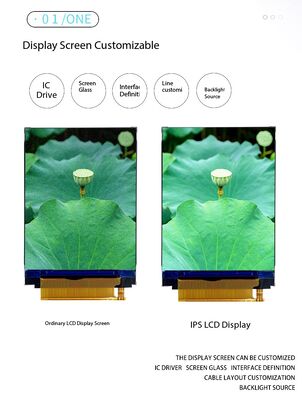 Display a colori TFT IPS da 2,4 pollici con risoluzione 480 (RGB) x640 IC ST7701S Interfaccia MIPI a 2 corsie Luminosità 300 nit Schermo LCD TFT a colori a 4 LED